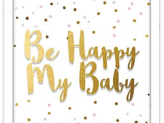 RoomMates® "Be Happy My Baby" 10-Inch Square Shadowbox Wall Art