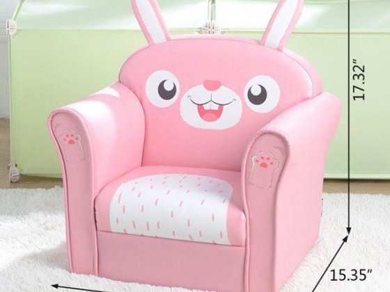 Dido Children Sofa Animal Pattern Kids Chair Sponge Seat Wood Indoor Furniture for Home Living Room