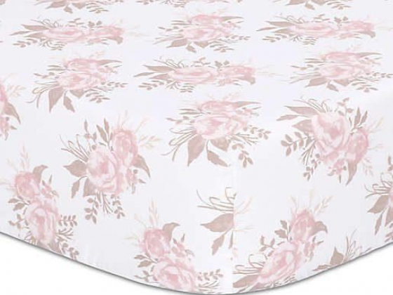 The Peanutshell™ Grace Fitted Crib Sheet
