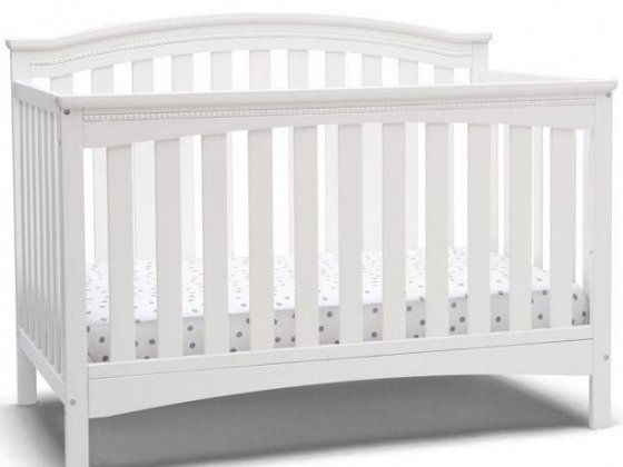 Delta Children Waverly 6-in-1 Convertible Crib, Bianca White