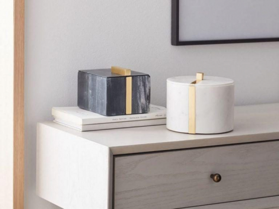 Marble Seamless Shaped Boxes