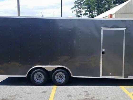 2015 Diamond Cargo 20x8.5x7.5 V-Nose w. door switch & lighting