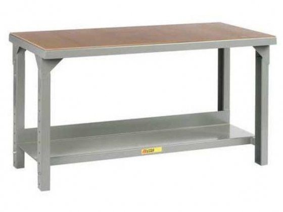 LITTLE GIANT WSH2-2448-AH Bolted Workbenches, Particleboard, 48" W, 27" to 41" Height, 5000 lb