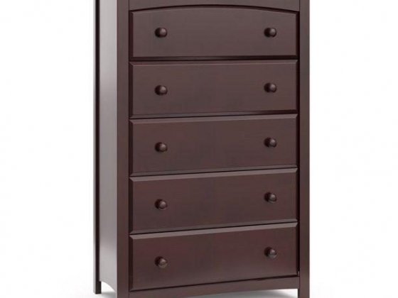 Storkcraft Kenton 5 Drawer Universal Dresser Espresso