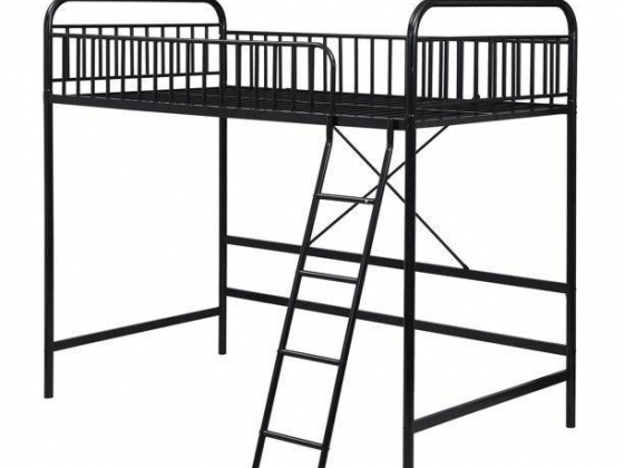 Space-Saving Loft Bed with Heavy Duty Metal Bed Frame for Kids Teens Adults, Multicolor
