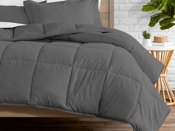 Bare Home Ultra-Soft Premium 1800 Series Goose Down Alternative Comforter Set