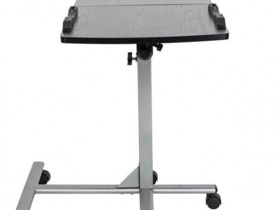 UBesGoo Laptop Table 5 Wheels Height Adjustable Multifunctional Mobile Laptop Stand Black