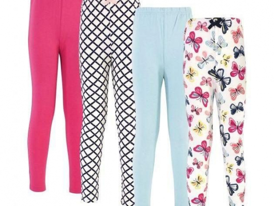 Touched by Nature Baby Girls Leggings, Set of 4