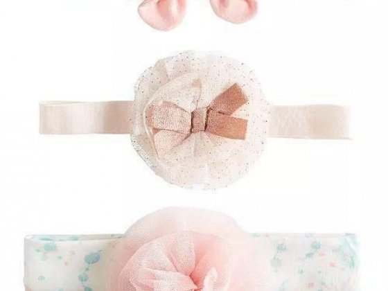 First Impressions Baby Girls 3-Pack Bow Headband Set, Created for Macy's
