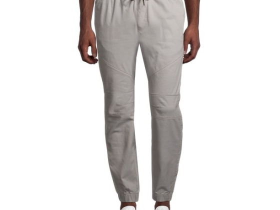 No Boundaries Men's and Big Men's Woven Seamed Twill Jogger Pants, up to 5XL