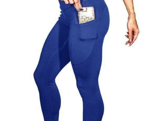 Women Fashion Slim Fit Pocket Yoga Pants Stretchy Leggings Pants