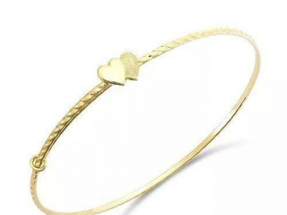 Macy's Children's Double Heart Twist Bracelet in 14k Gold