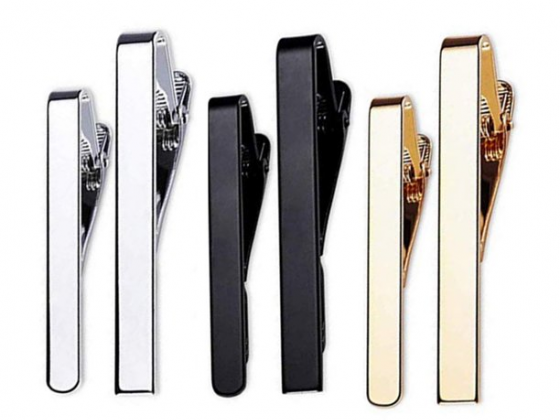 Marky 6PCS Tie Clips Pin Copper Metal Gold for Men Necktie Bar Pinch Wedding Christmas Anniversary..