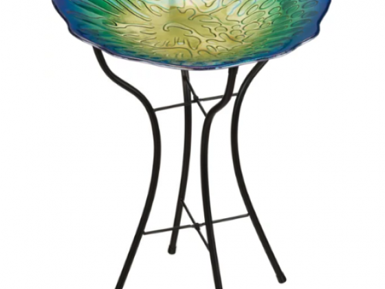 Regal Art & Gift Shell Birdbath with Stand
