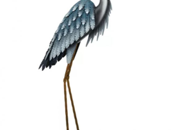 Regal Art & Gift Blue Heron Head Down Statue