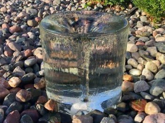 Outdoor Spiral Fountain with Reservoir & Pump Kit