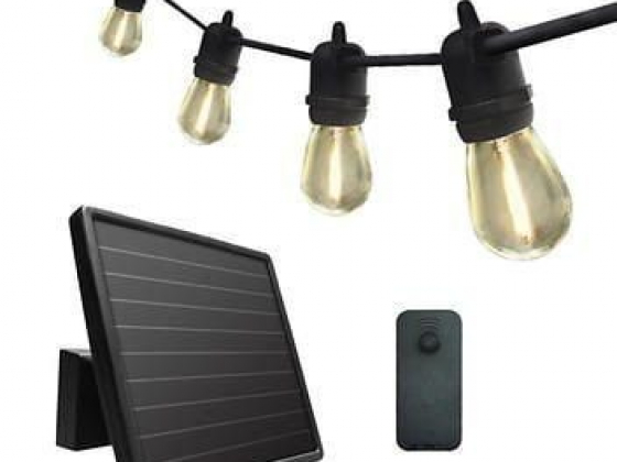 Sunforce 35' Solar String Lights with Remote Control