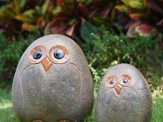 Owl Garden Statue, 2-pack
