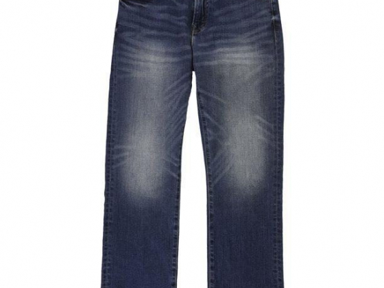 American Eagle Outfitters Mens Airflex Boot Cut Jeans, Blue, 31W x 30L