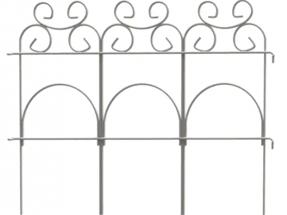 Garden Accents 14-in H x 8-t L White Scroll Folding Fence
