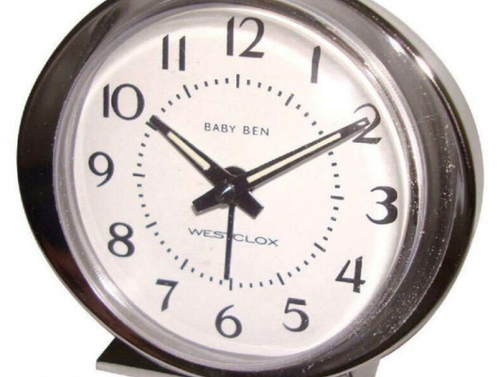 Westclox 3.5 in. Silver Alarm Clock Analog