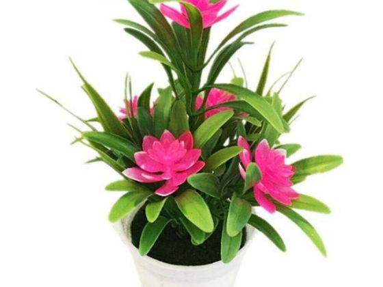Realistic Artificial Flowers Plant Pot Outdoor Home Office Decoration Gift