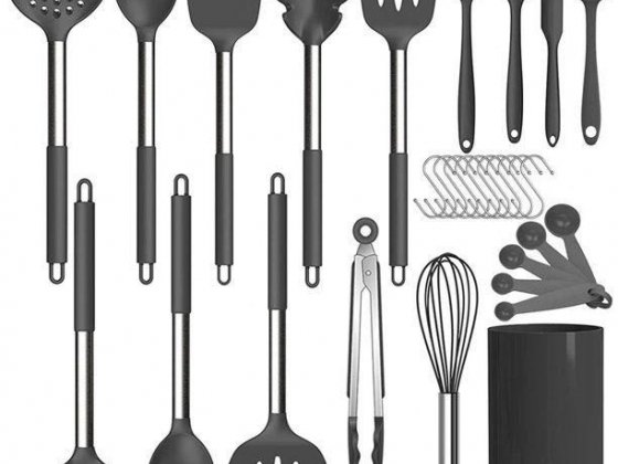 30 Pcs Silicone Cooking Utensil Set, Kitchen Utensils Cooking Utensils Set