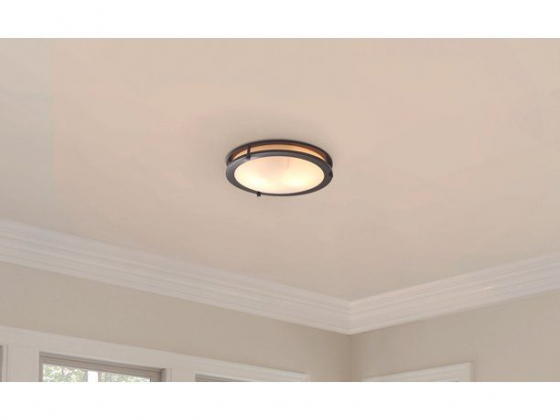 Better Homes & Gardens Two Rings Flush Mount Ceiling Light ORB Finish A19 Two Bulbs 60W Eqv. E26