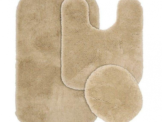 Finest Luxury Bath Rug Set in Linen (Set of 3)