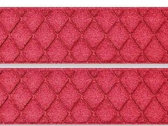 Weather Guard™ Argyle 8.5-Inch x 30-Inch Stair Tread in Red (Set of 2)