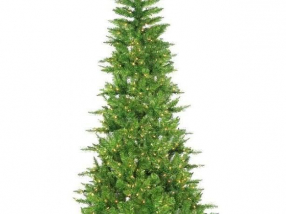 7.5' Green Tuscany Tinsel Artificial Christmas Tree