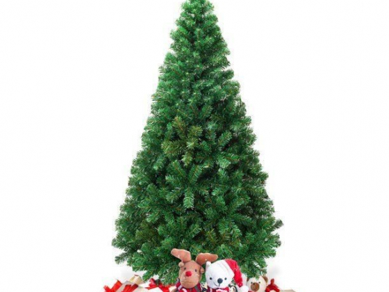 Gymax 5'/6'/7'/8' Green Holiday Season Artificial PVC Christmas Tree Indoor Outdoor Stand