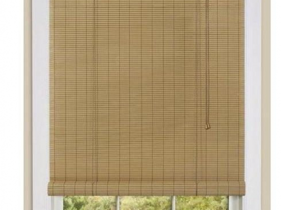Two-Tone Oval Rollup Window Blinds Shades