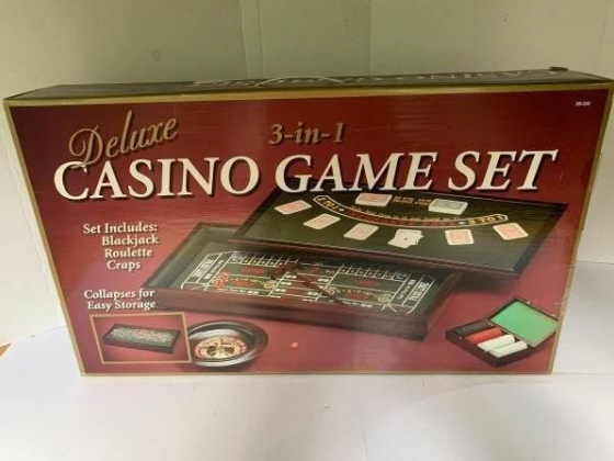 *New* Large Size Deluxe 3-in-1 Casino Game Set