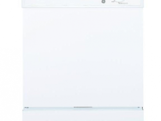 GE 64-Decibel Front Control 24-in Built-In Dishwasher (White)