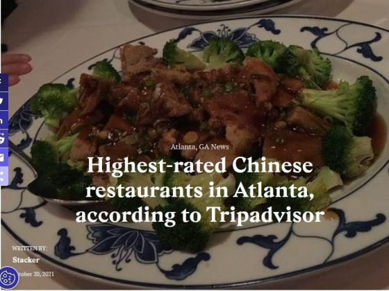 Highest-rated Chinese restaurants in Atlanta, according to Tripadvisor