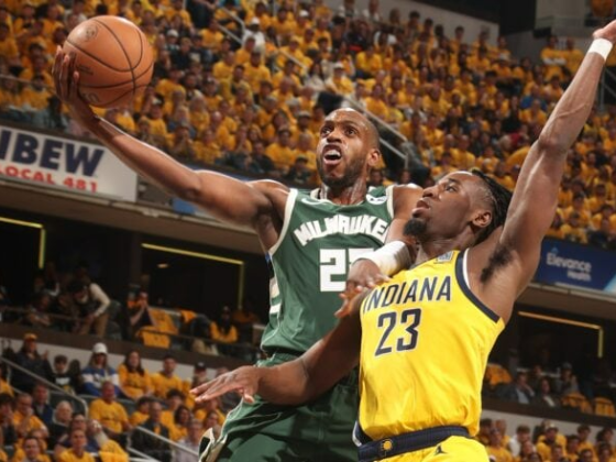 Khris Middleton (ankle) plays and scores 42 points in Bucks' Game 3 loss to Pacers