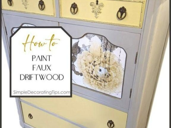 How to Paint Faux Driftwood