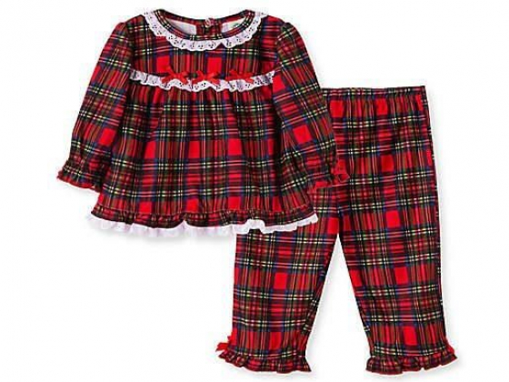 Little Me® Size 14 2-Piece Girl's Plaid Pajamas Set