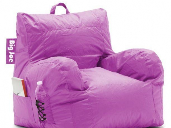 Big Joe Dorm Bean Bag Chair, Purple