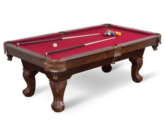 Classic Sports Brighton 87" Billiard Pool Table in Burgundy