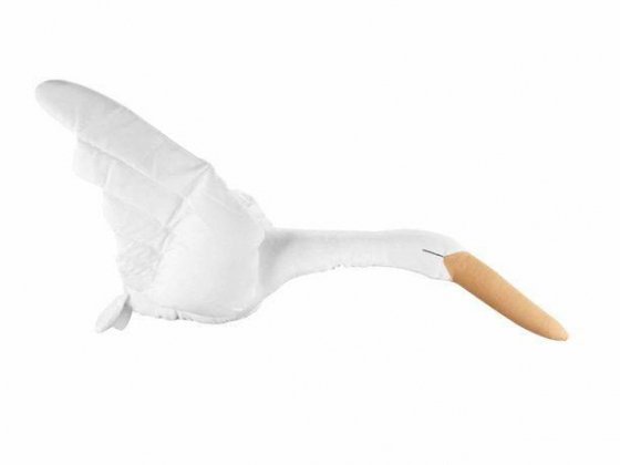Decorative Polyester Swan Hanging Pillow Comfortable Plush Swan For Bedroom Children Babies