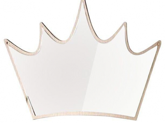 Bangcool Wall Mirror Acrylic Decorative Mirror with Wooden Frame for Kid Bedroom