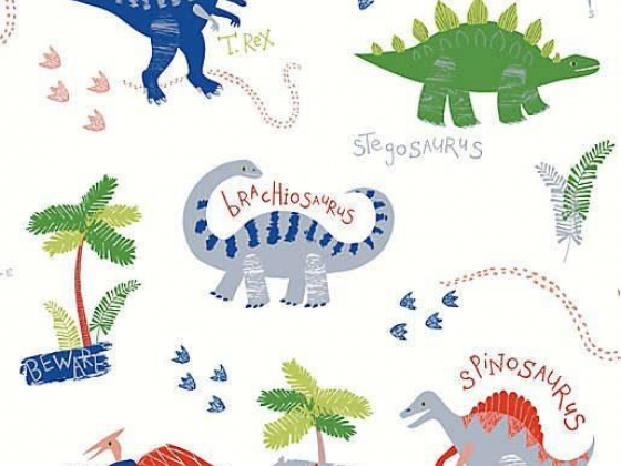 Imagine Fun Dino Doodles Multi Wallpaper