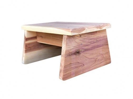 Cedar Wood Step Stool Amish