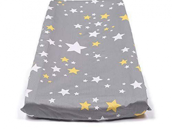Changing Pad Cover, Stretchy Changing Table Pad Cover,100% Jersey Cotton Unisex Cradle Sheets