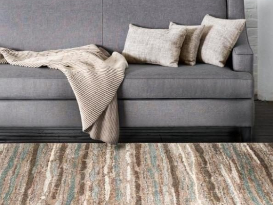Shoreline Multi 8 ft. x 10 ft. Striped Area Rug