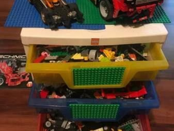 Box of Lego sets